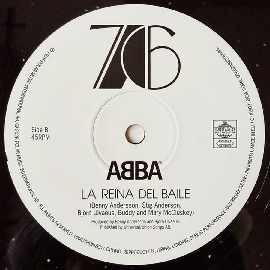 ABBA – Dancing Queen (single, color)